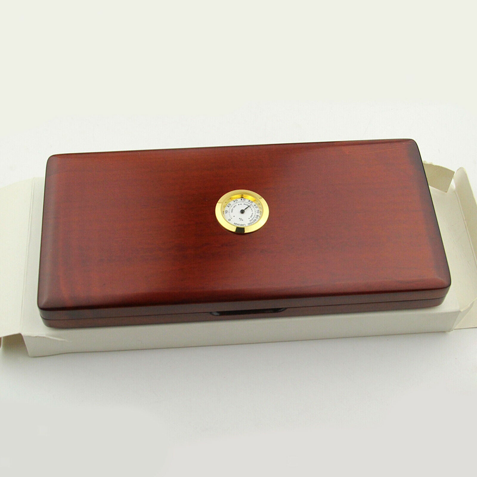 Solid Wood Oboe Reed Case Bulit-in Hygroneter Soft Slot Humidity Control