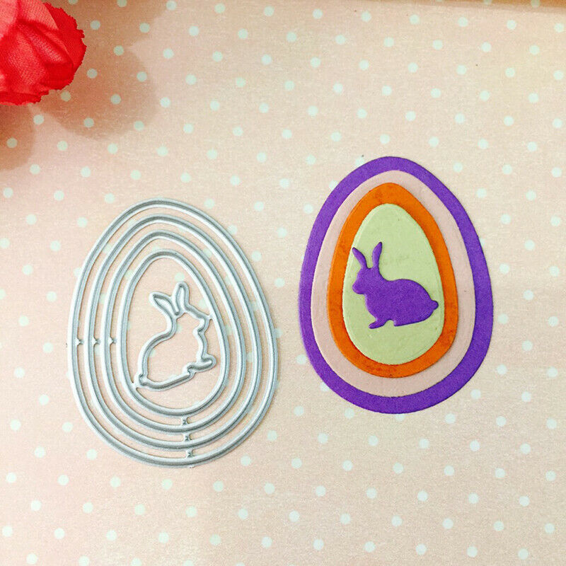 Carbon Steel Easter Eggs Rabbit Cutting Dies Scrapbook Book Card Dec.l8