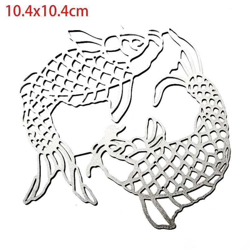 Fish Cutting Dies Stencil DIY Scrapbooking Album Paper Card Embossing