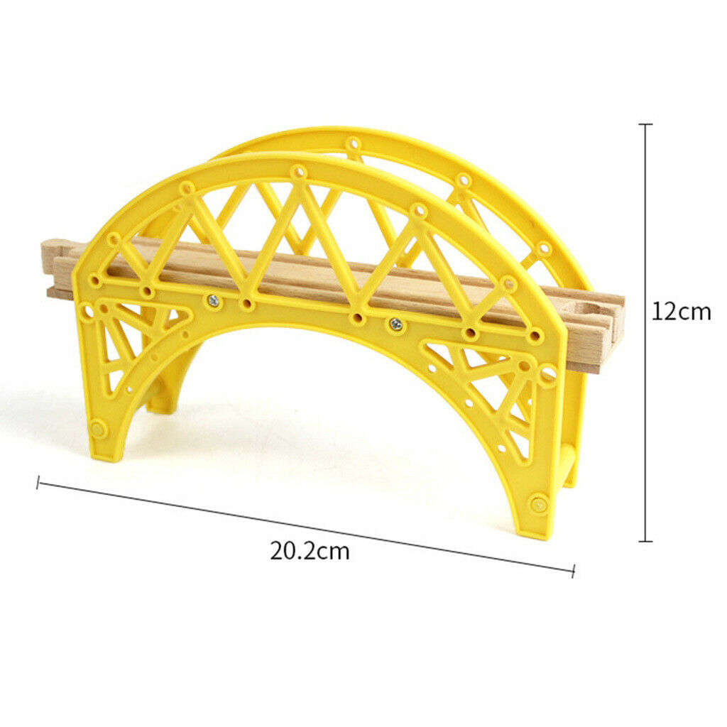 Wooden Train Track Set, Wooden Railway,  Bridge, Viaduct Bridge, Cross Track,