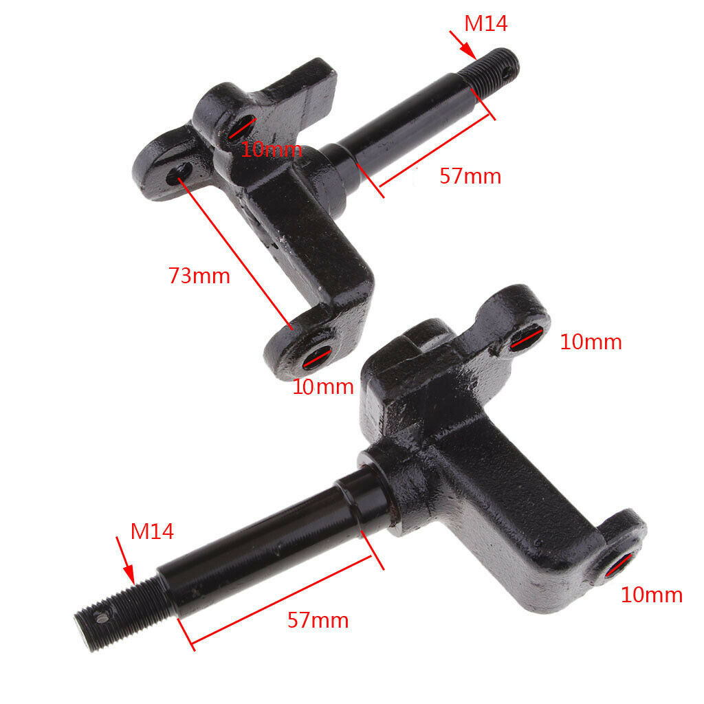 Pair Steering Knuckle Assembly for 110cc 150cc 200cc 250cc Buggy Go Kart