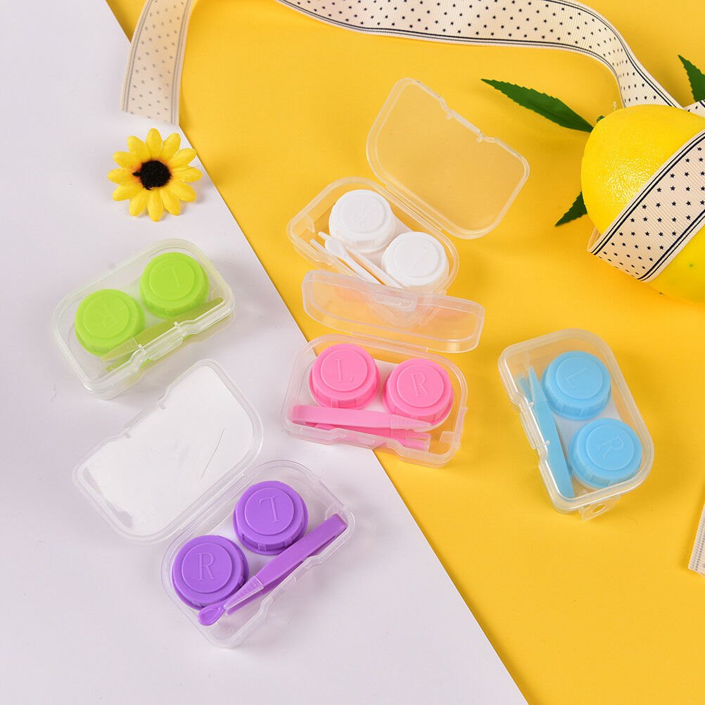 Mini Transparent Clear Portable Contact Lens Case Storage Box Holder Conta.l8