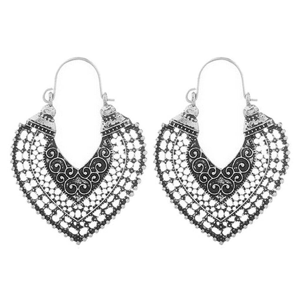3 Pairs Set Women's Fashion Hollow Dangle Earrings Hook Earrings Minimalist