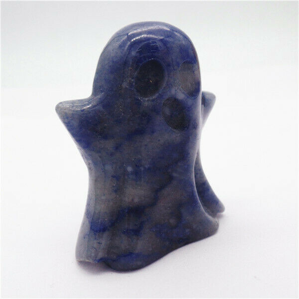 44x36x20mm Natural Blue Sodalite Carved Ghost Decoration Statue Decor HH7933