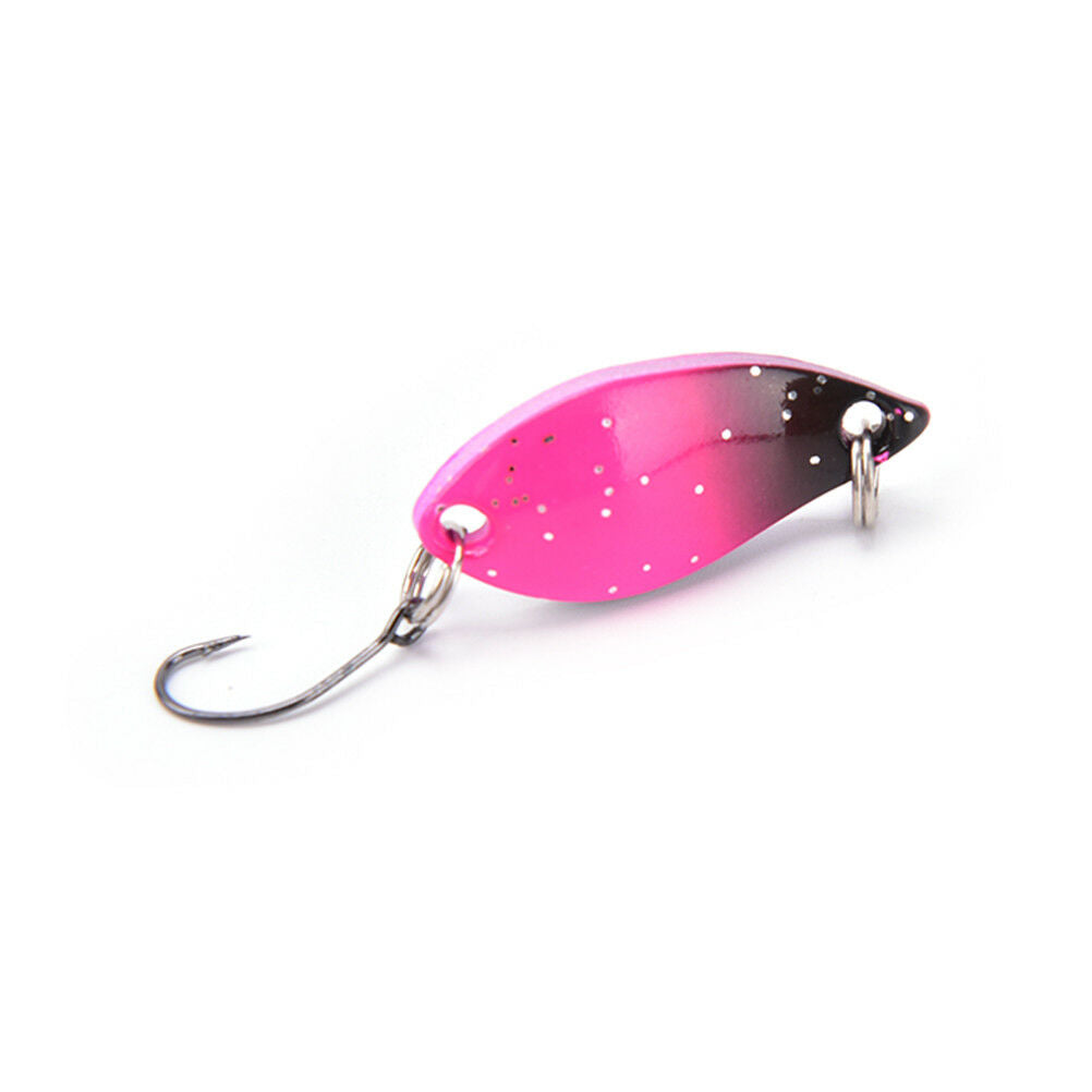 7pcs 3cm 5g colorful trout lure fishing spoon bait single hook*metal fishi.l8