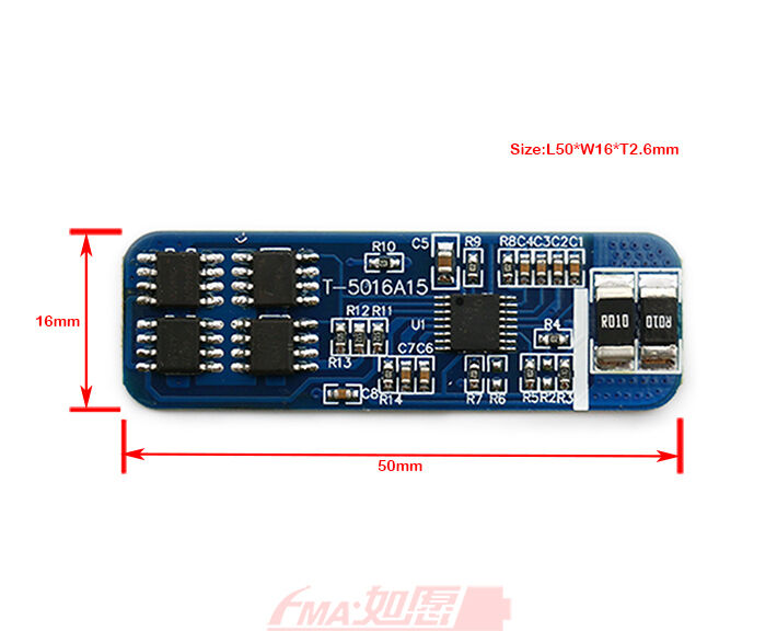 LiFe Battery 4S 12.8V LiFePO4 8A PCM Protection Circuit Module BMS 4S8W005