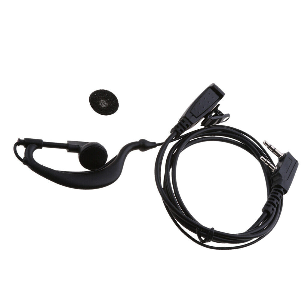 Clip Earpiece Headset Mic PTT For   Tk Series And Other 2 Pin