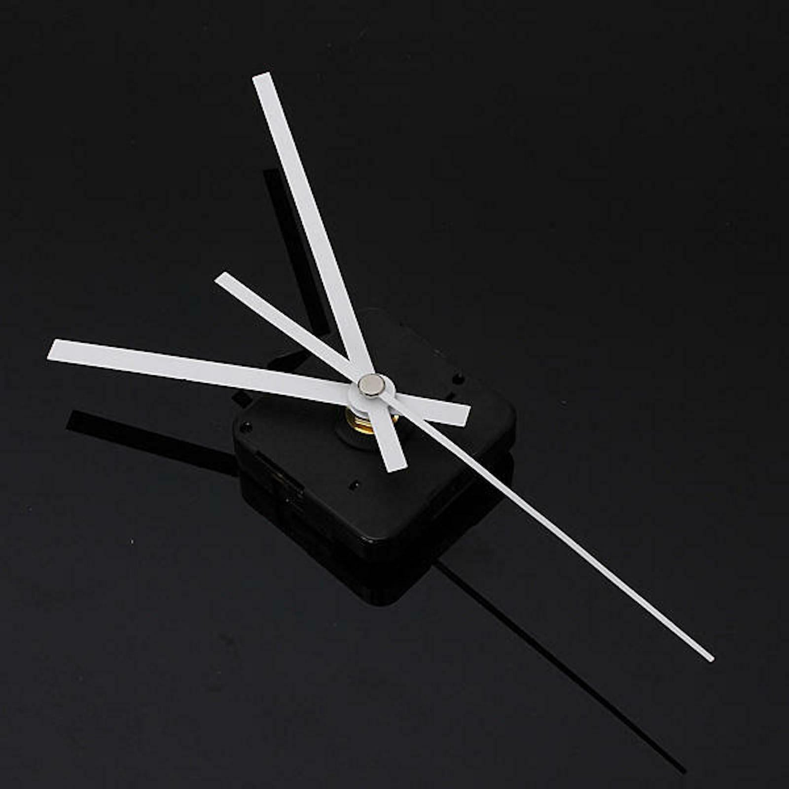 DIY Clock Quartz Mechanism Motor Movement Silent Long Hands Kit Battery Powered