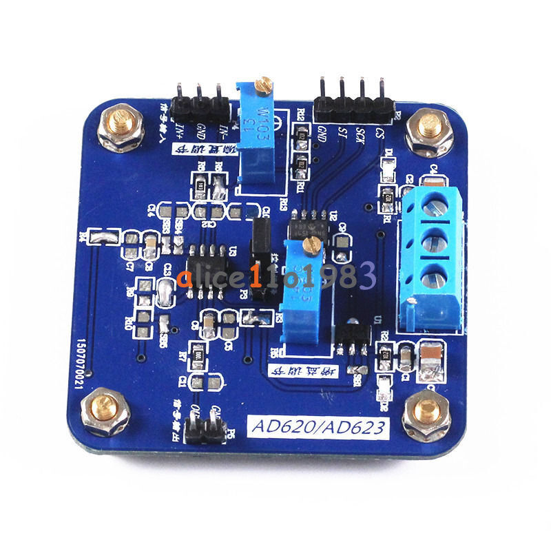 AD620 Programmable Gain Voltage Amplifier Modules Digital Potentiometer MCP41010