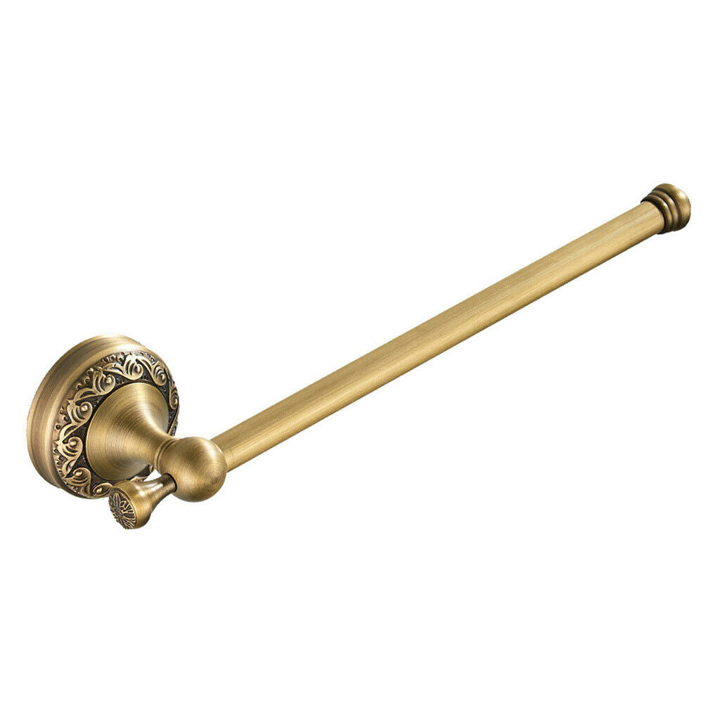 Brass Single Rod Towel Bar Towel Rack Holder Towel Rail Coat Robe Hanger Shelf