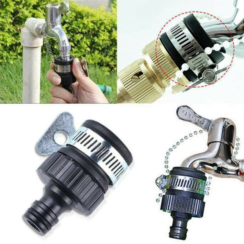 Tap To Garden Hose Pipe Connector Mixer For Kitchen Bath Tap Adapter Universal ~