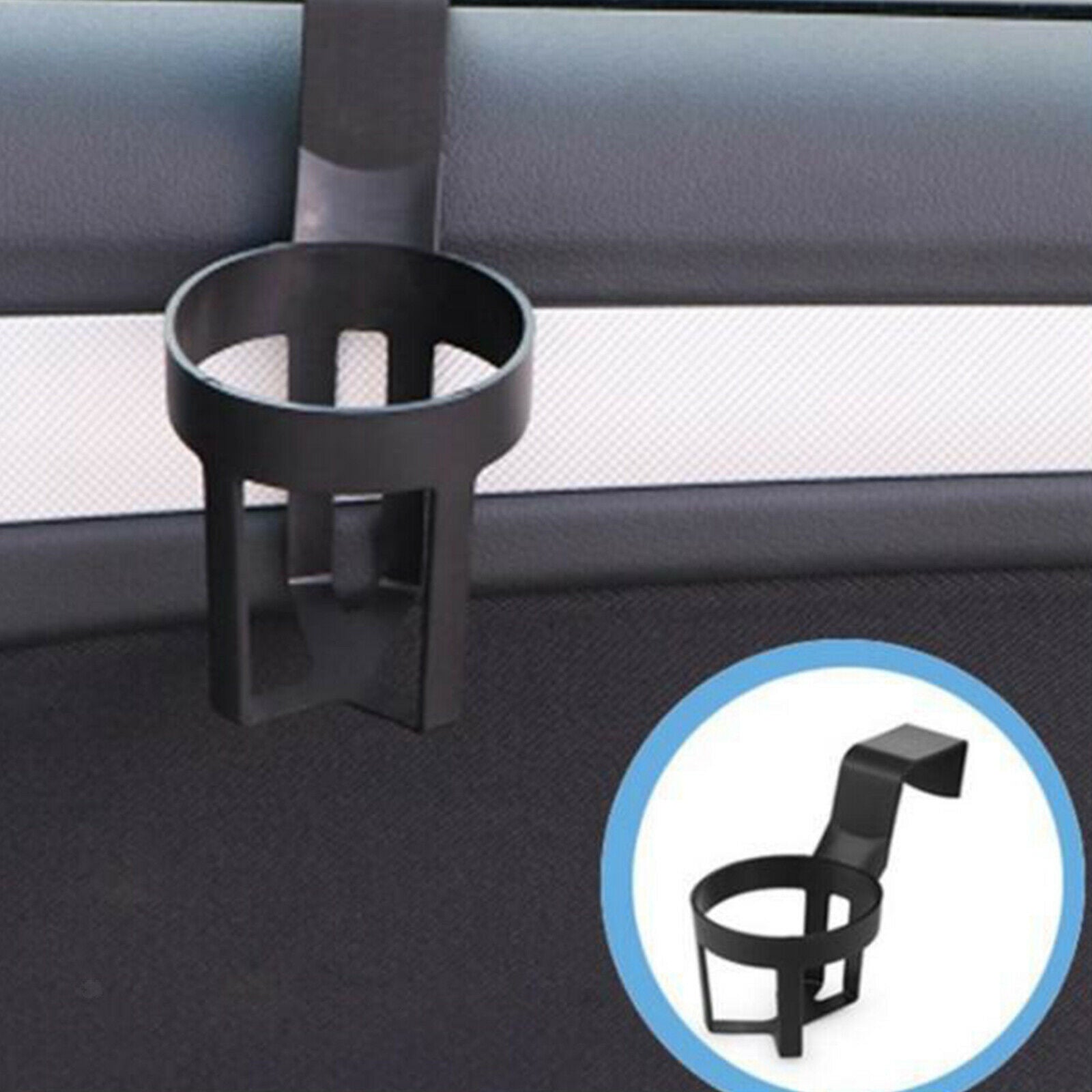 Portable Car Cup Cup Holder Can Bottle Storage for Truck Interior Black