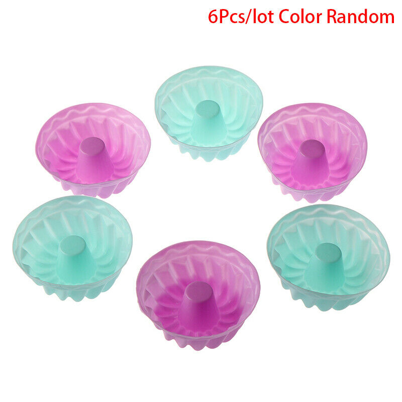 6pcs/lot Silicone Mold Cupcake Cake Mold Muffin Baking Silicone Cake Mo.l8
