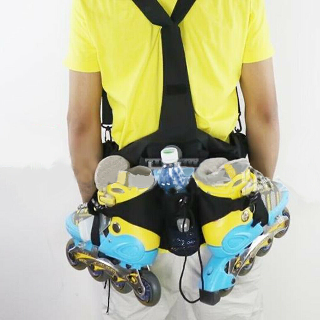 Adjustable Roller Skates Backpack Padded Shoulder Strap Pack Light Camouflage