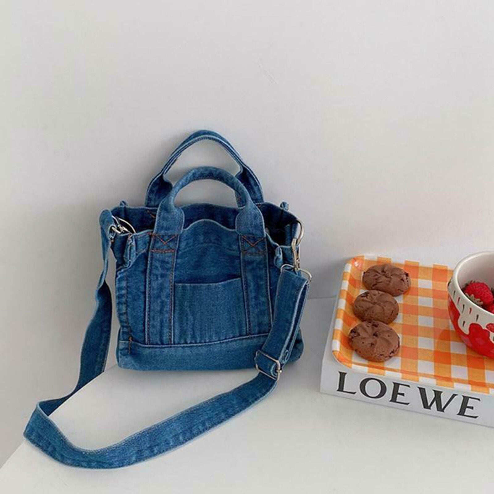Women Denim Handbag Shoulder Lady Crossbody Bag Tote Messenger Satchel Purse new
