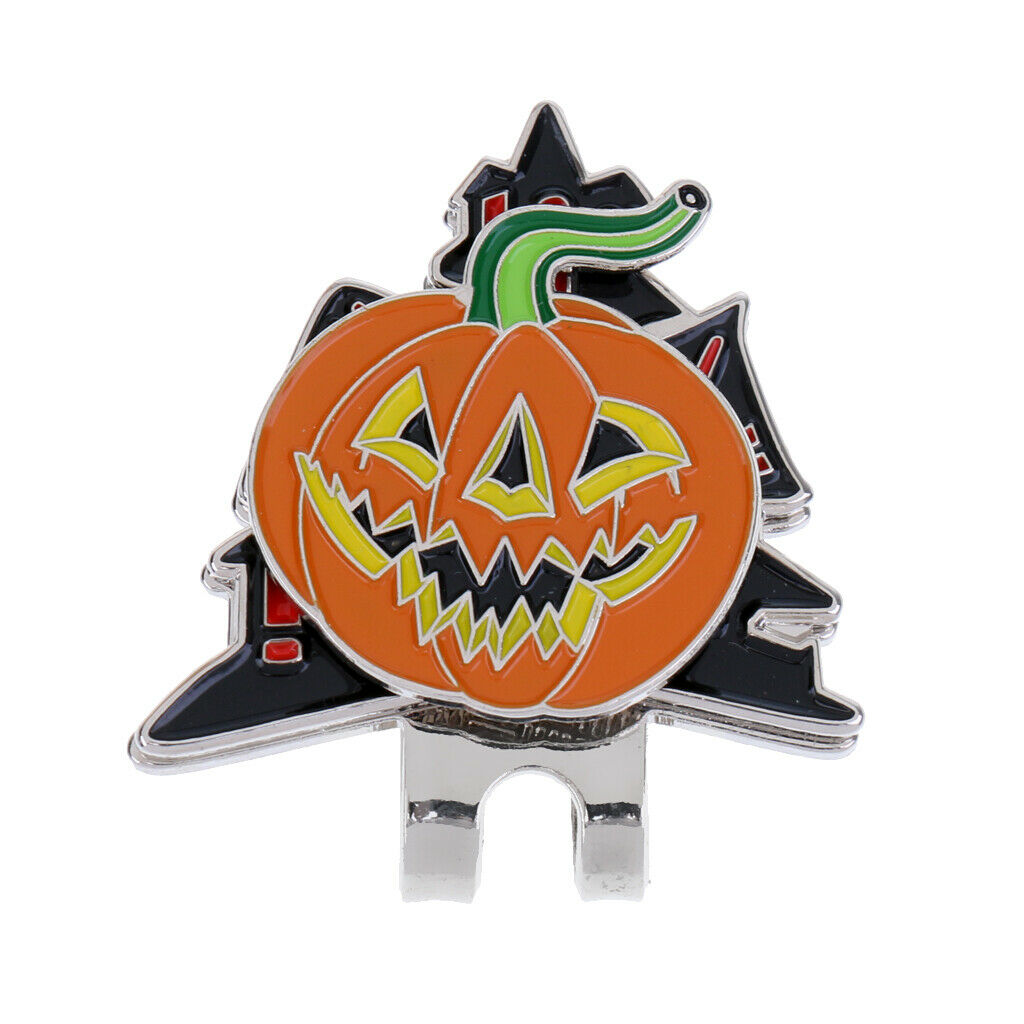 Strong Halloween Pumpkin Magnetized Hat Caps Visor Clip On