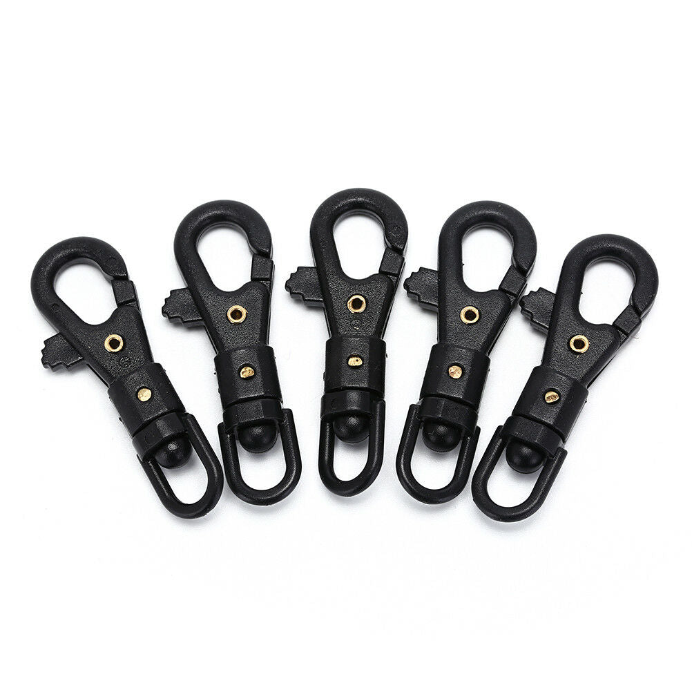 5Pcs Carabiner Rotatable Buckle Clip Quickdraw Key Chain Paracord Backpac.l8