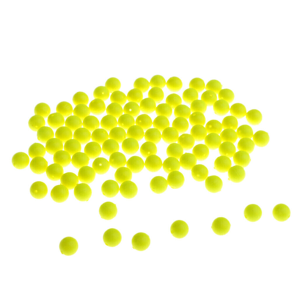 300 Pieces Soft 8.3mm Fishing Bobbers Floats Beads Strike Indicators Set
