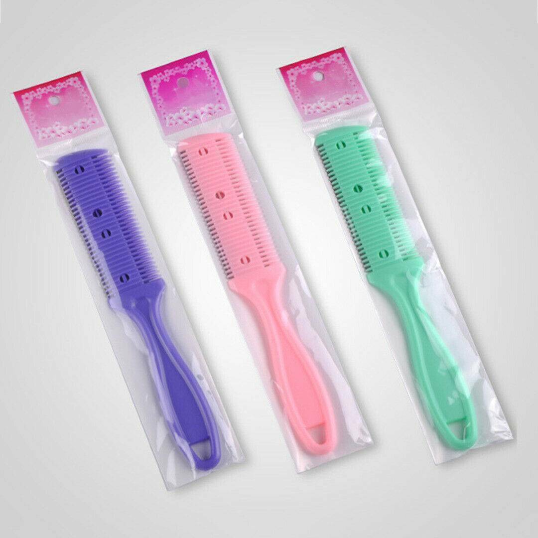 Double Sided Hair Thinning Razor Comb Professional Salon Hairdressing Trimmer~
