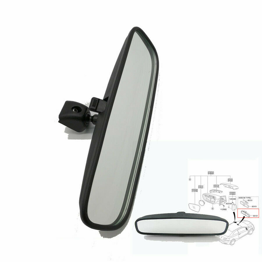 Rear View Mirror For 2010-2015 Hyundai Sonata Elantra Veloster Kia 851013X100