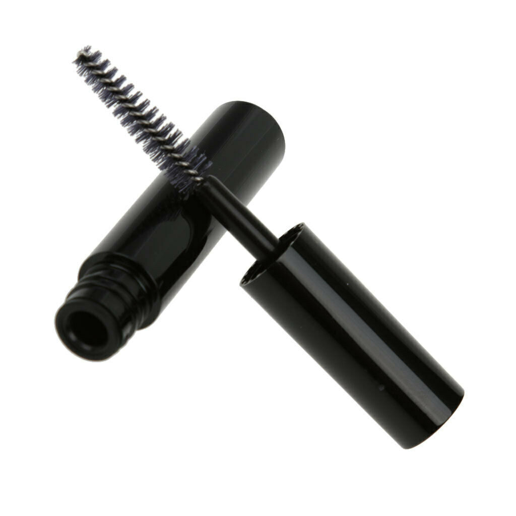 6 Pieces 4ML Empty Mascara Eyelash Growth Bottle Lip Gloss Liquid Tube Black