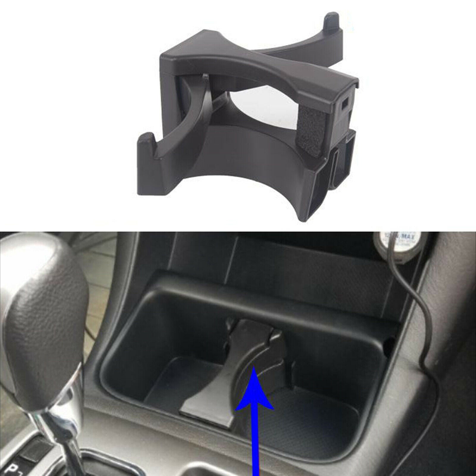 Cup Holder Insert Divider Separator for  Tacoma 2005-2010 Base 4 Cyl 2.7L, 6 Cyl