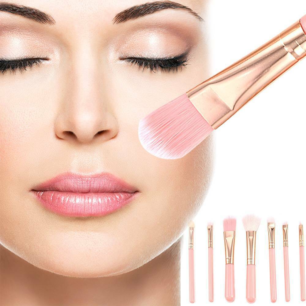 7Pcs Makeup Brushes Set Face Cosmetic Eye Shadow Blush Brush Make Up Tool Kit US