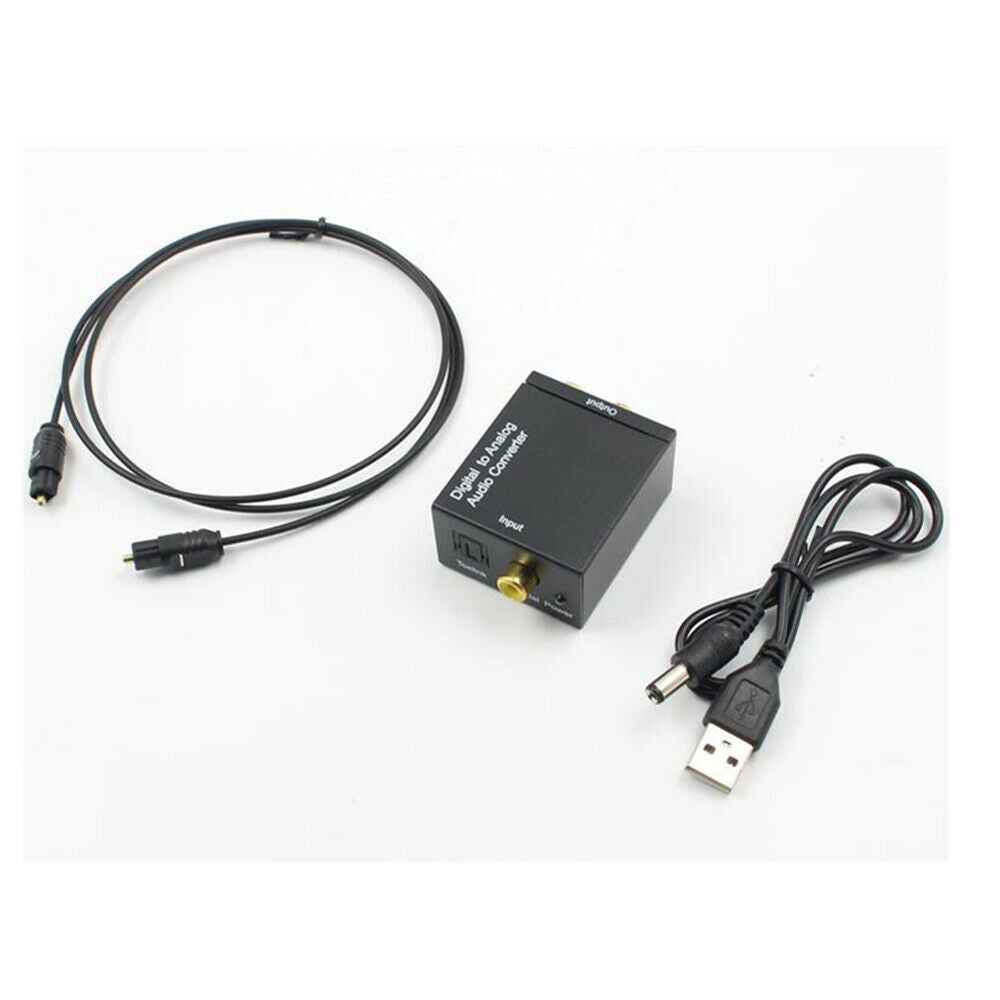 Digital TV Signal USB Fiber To Analog Audio Converter Dual Chip Decoder Adapter