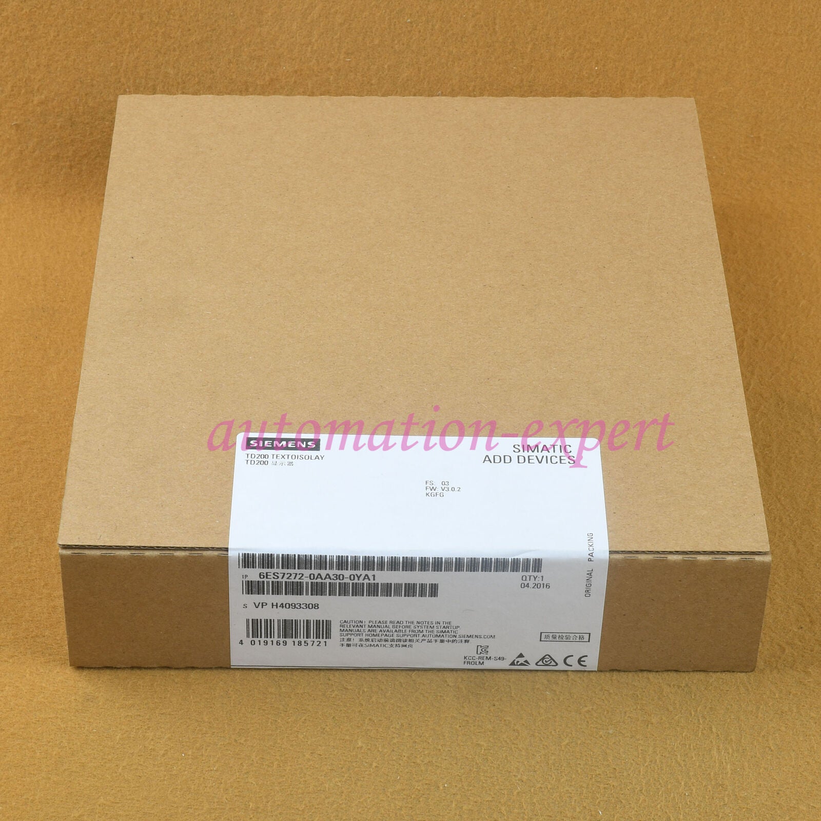 New IN BOX 6ES7 272-0AA30-0YA1 6ES7272-0AA30-0YA1 One year warranty SM9T