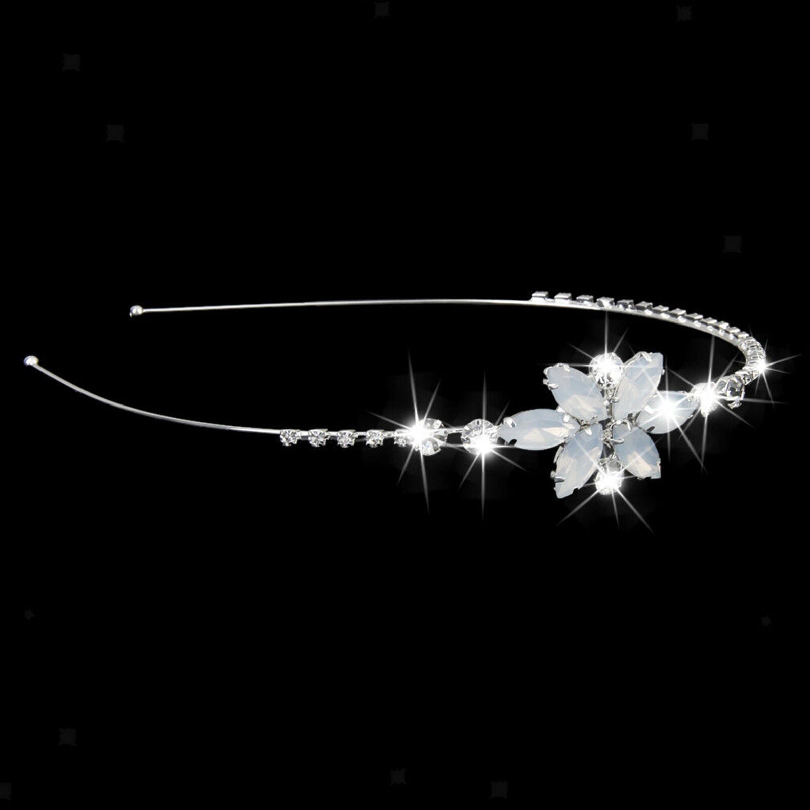Child Wedding Party Bridal Crystal Flower Headband Tiara for Children Girl