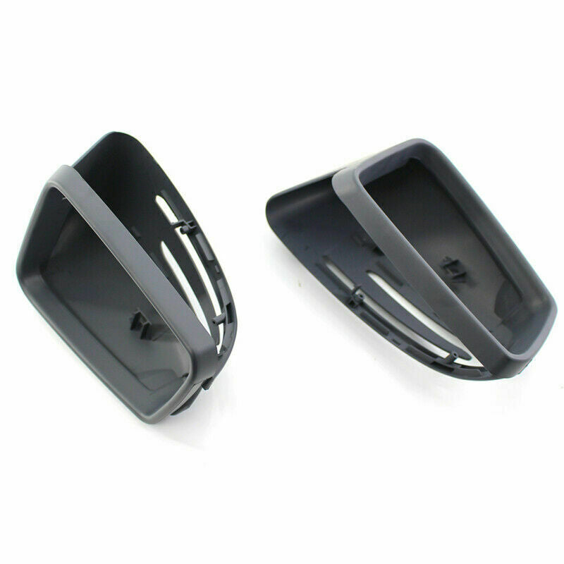 Matte Black Pair Side Mirror Cover for Mercedes Benz W204 C250 C300 C350 2010-14