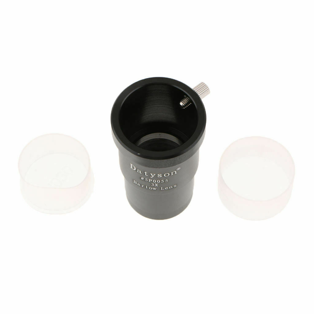1.25inch/31.7mm 3X Magnification Metal Barlow Lens for Telescope Eyepiece