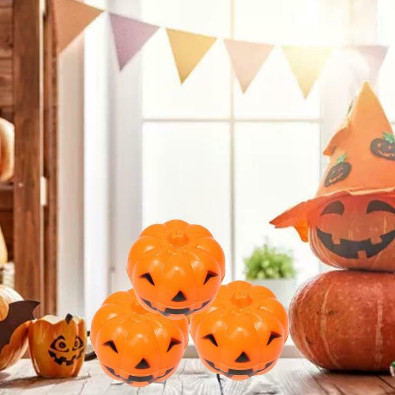 8 Pcs Pumpkin Candy Bowl Holder Plastic Lightweight Buckets for Halloween Party