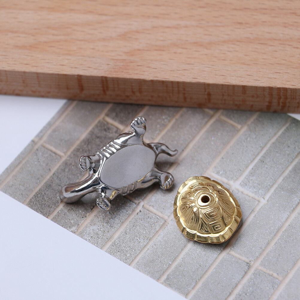 1holes alloy tortoise incense burner holder censer plate for sticks & cone.l8