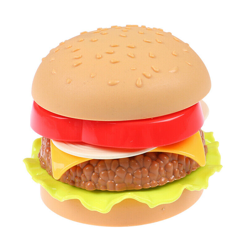 1Pc Simulation Hamburger Pretend Play Display Mold Assembled Food Educati.l8