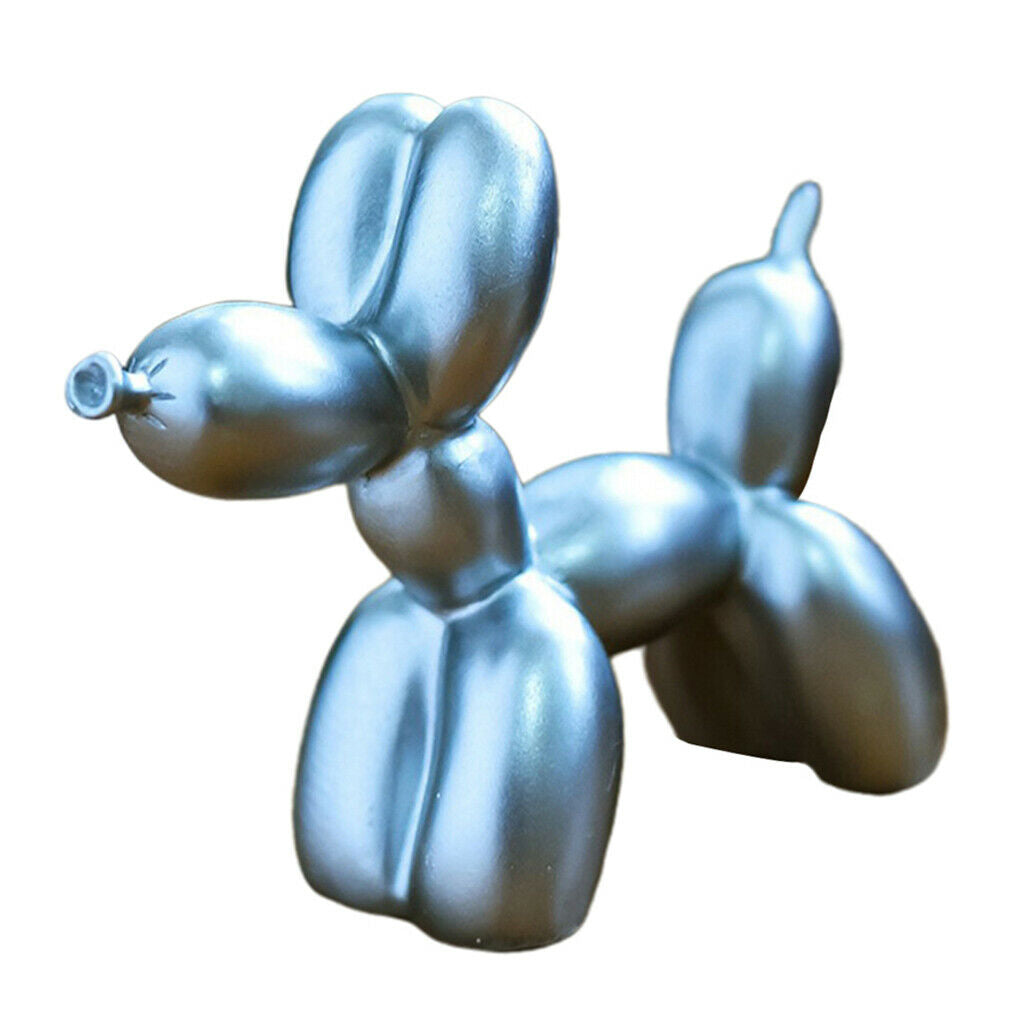 3pcs Balloon Dog Home Decor Ornament Collectibles Delicate 7.5x3.5x9cm
