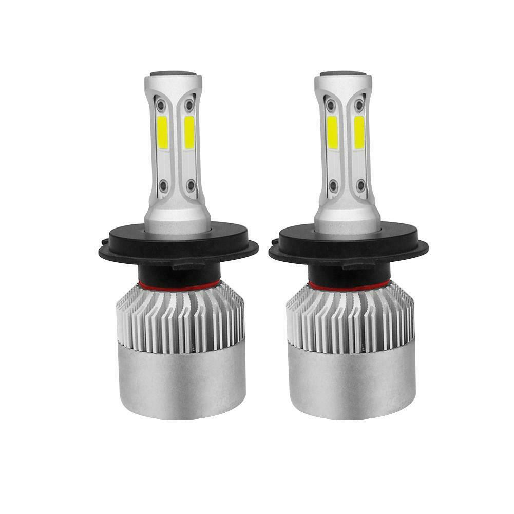 1 Pair H4 LED 72W 6500K 8000LM S4 Car Headlight Hi/Lo Beam Bulbs Waterproof
