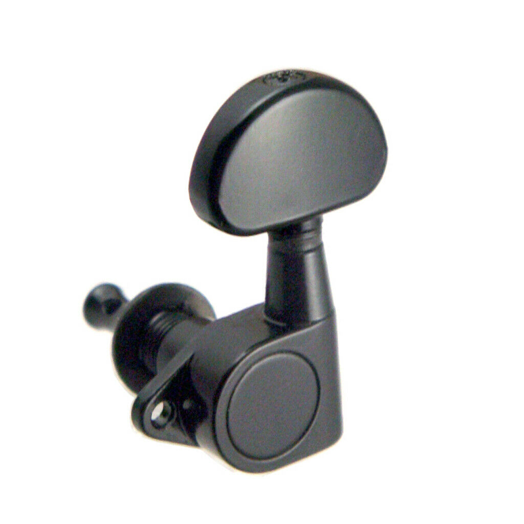 6 pieces sealed acoustic guitar tuning pegs tuner machine heads black