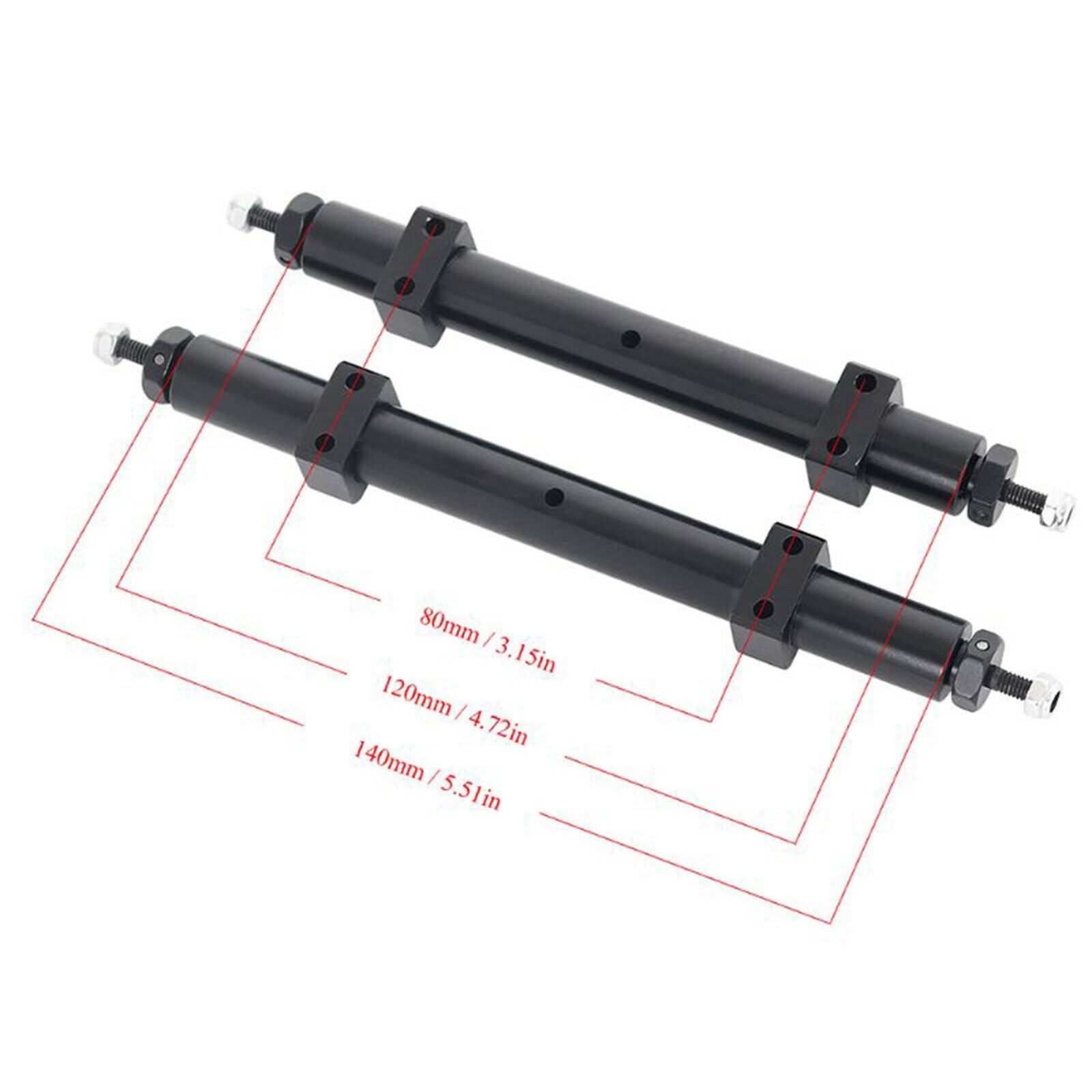 Metal Rear Wheel Axle Fit for Tamiya 1/14 RC Trailer Car Accessories 120mm