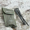 Outoor Tent Stake Peg Nails Case Bag Storage Pouch for Camping Fishing 32x12cm
