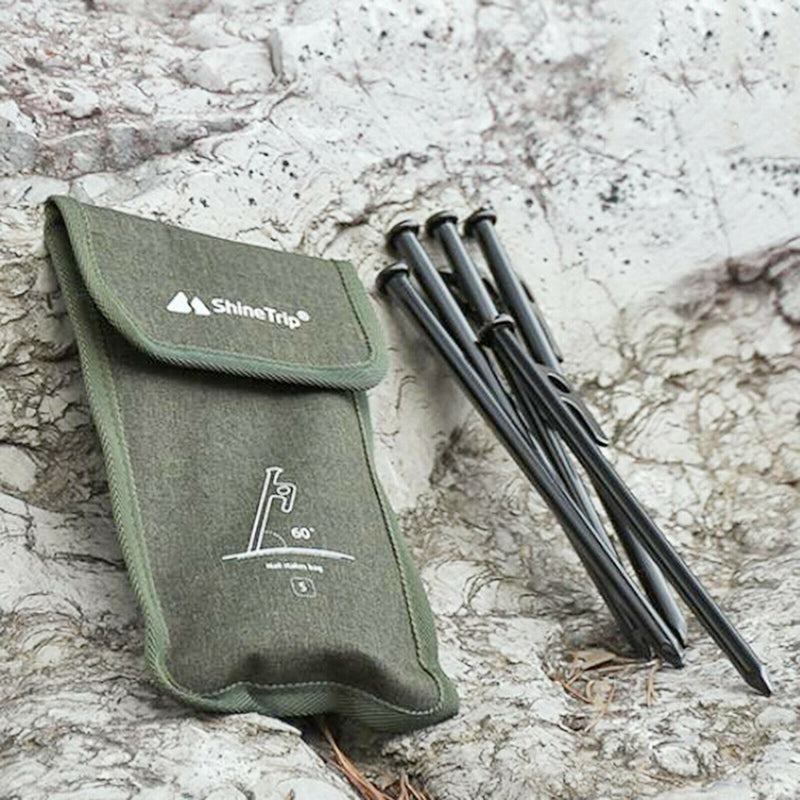 Outoor Tent Stake Peg Nails Case Bag Storage Pouch for Camping Fishing 32x12cm
