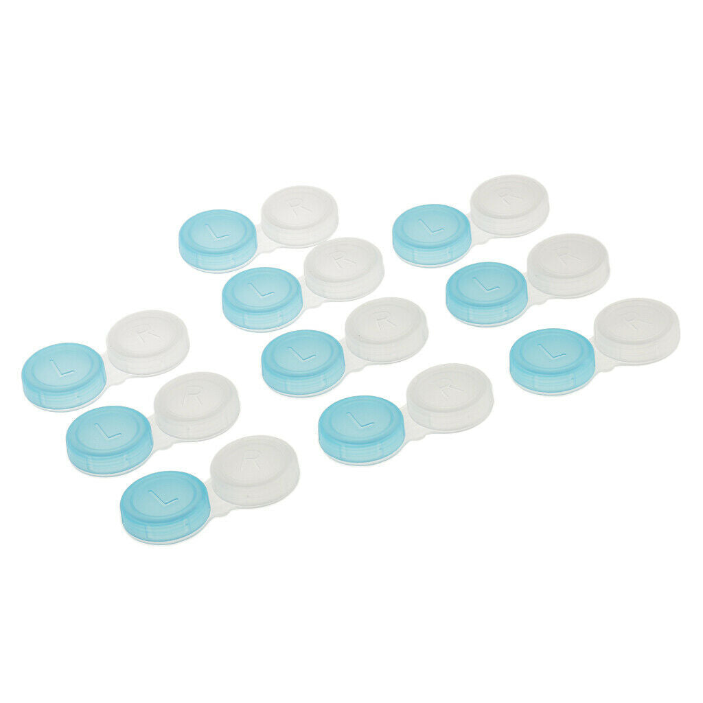 Lot of 40pcs Portable Contact Lens Case Travel Lenses Storage Soaking Boxes