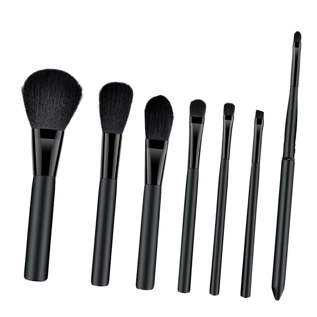 Makeup Brushes Set Concealer/Lip/Eyebrow Line/Powder/Foundation Brush Tool Black