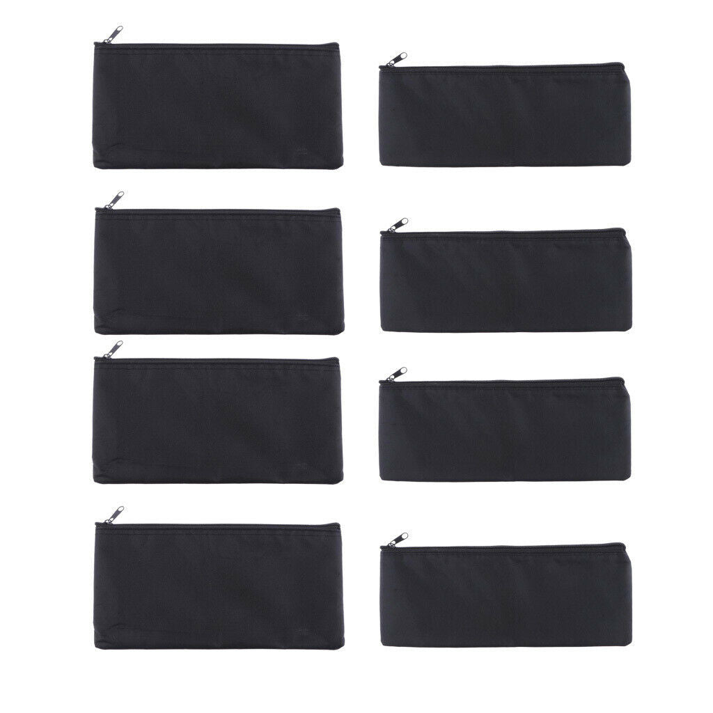 8pc Premium Mic Protective Bags Soft Dustproof Outdoor Traveling Black
