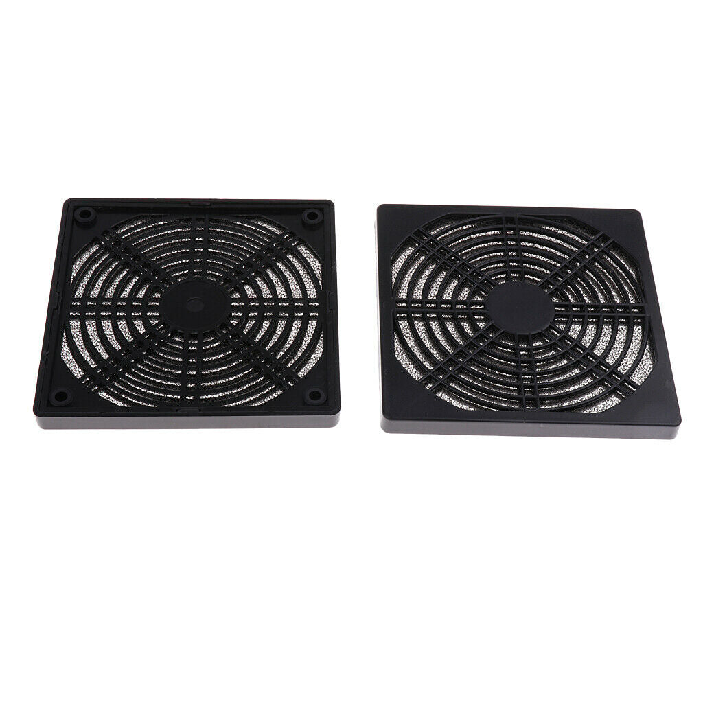 10Pack Dustproof 120mm Computer Case Fan Dust Filter Guard Grill Cover Black