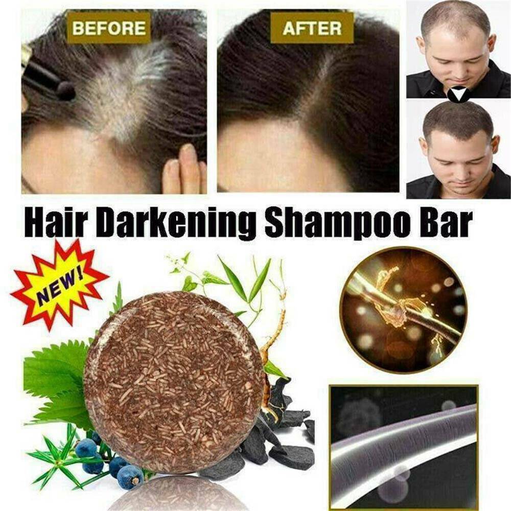 US - Hair Darkening Shampoo Bar 100% Natural Organic Conditioner and Repair Care