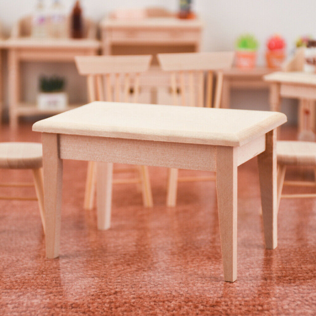3x 1/12 Miniatures Furniture Handmade Mini Scene Dining Room Decoration