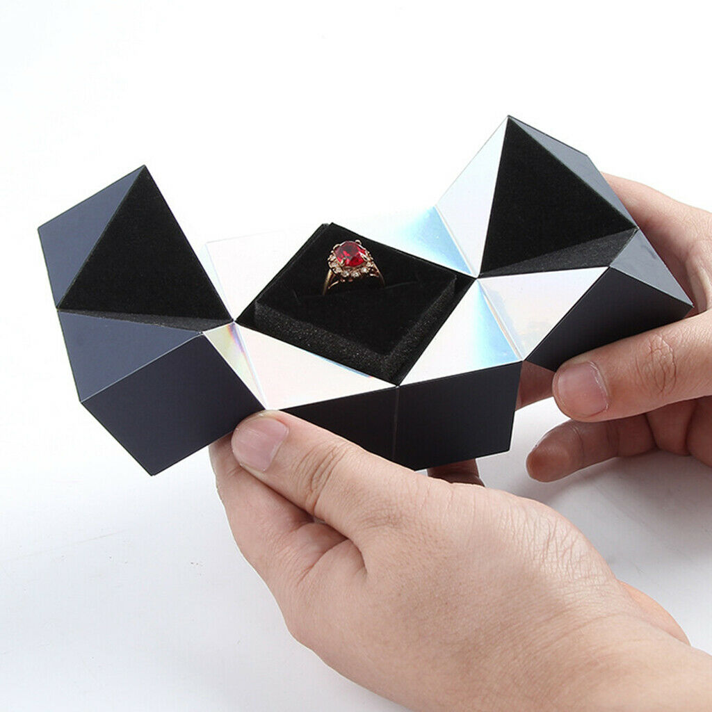 Creative Jewelry Box Rotating Ring Box Marriage Jewelry Display Gift Case