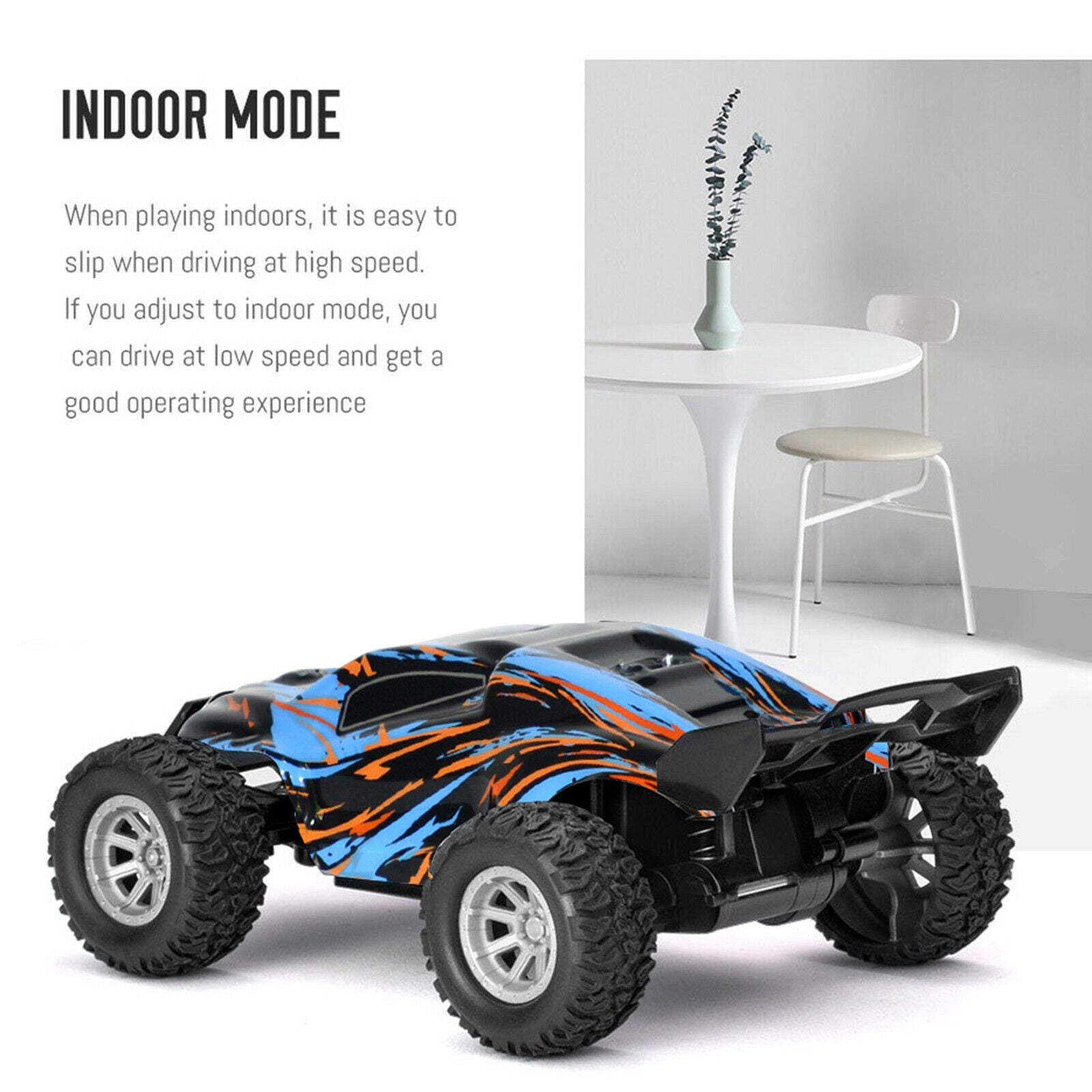 1/32 RC Car 4WD High Speed 20km/h Trucks for Boys Head Lights Outdoor for Boys