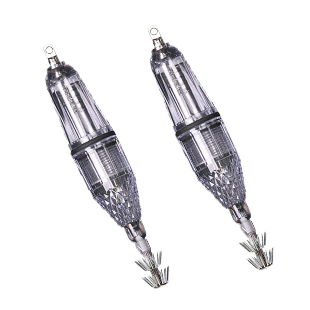 2Pcs 12cm Fishing Lures Catch Sea Fishing Squid Lures Hard Bait Shrimp Prawn